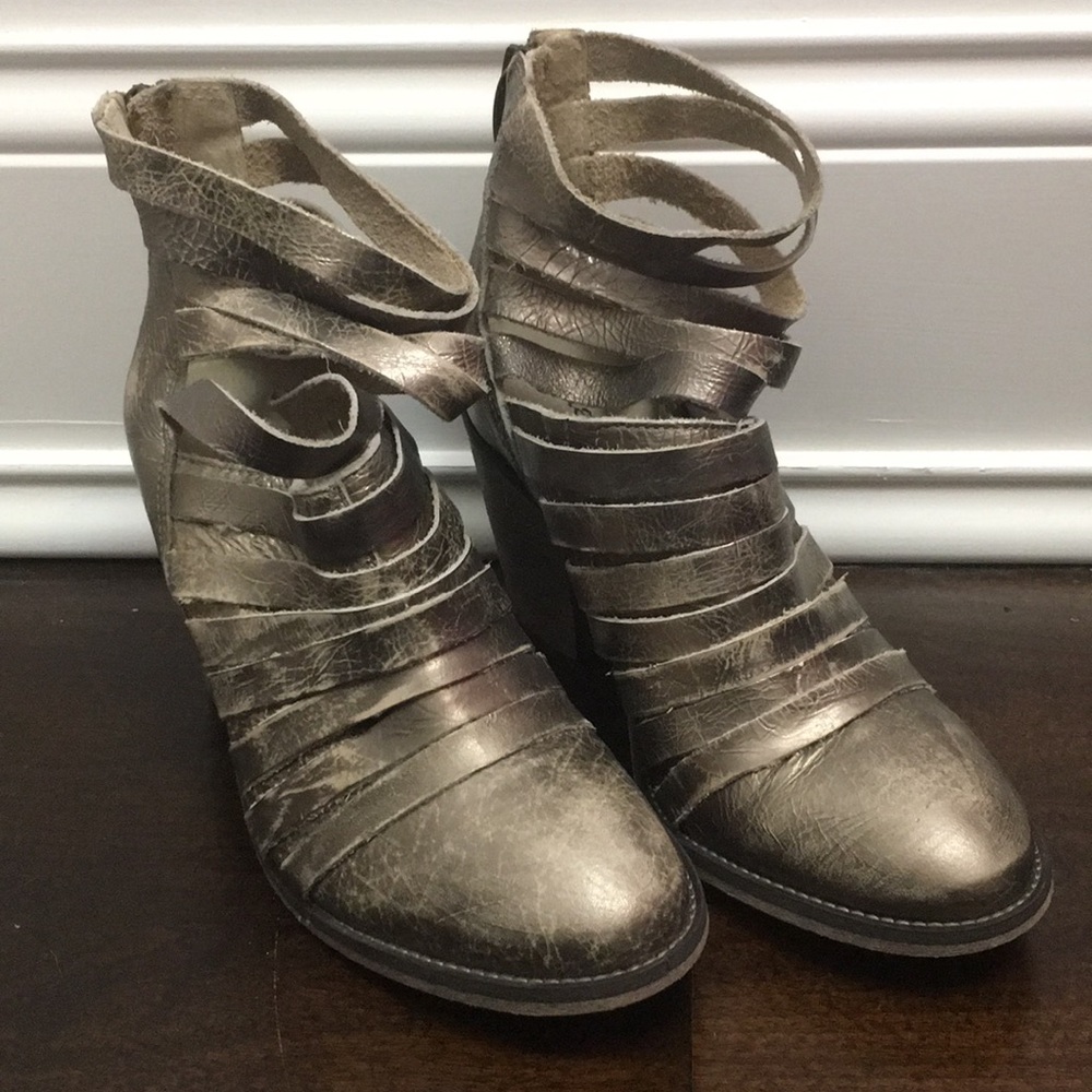 Free People Hybrid bootie, vintage brass